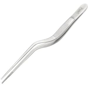Japanese Knife Company Japanese Tweezer DB Cranked Matt 140mm, Silver Japanese Knife Company Japanese Tweezer DB Cranked Matt 140mm, Silver