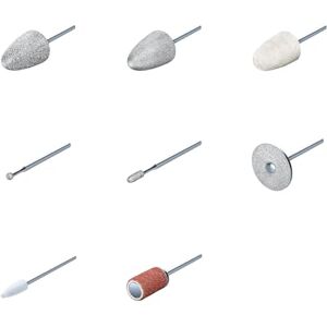 Beurer MP 52 replacement set, 8 high-quality manicure and pedicure attachments made of sapphire, felt, and carbide, for well-groomed hands and feet, suitable for artificial nails Beurer MP 52 replacement set, 8 high-quality manicure and pedicure attachments made of sapphire, felt, and carbide, for well-groomed hands and feet, suitable for artificial nails