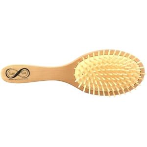 Sun Sia Natural Vegan Bamboo Hair Brush Detangling, Antistatic and Environmentally Friendly 109 Soft Bristles on Cushion for Pleasant Brushing with Massage Effect Sun Sia Natural Vegan Bamboo Hair Brush Detangling, Antistatic and Environmentally Friendly 109 Soft Bristles on Cushion for Pleasant Brushing with Massage Effect