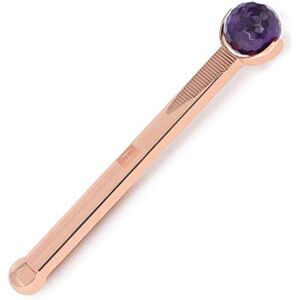 Haute Custom Beauty Amethyst and Rose Gold Facial Massager - Anti-Aging Tool Haute Custom Beauty Amethyst and Rose Gold Facial Massager - Anti-Aging Tool