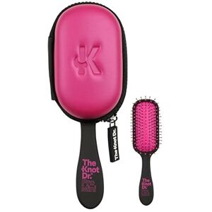 THE KNOT DR. Detangle Hair Brush Mini Hair Brush for Travel & Travel Essentials FLEXALITE™ Bristles Help Reduce Breakage & Eliminate Knots Pro Mini with Headcase, Bright Pink Fushsia THE KNOT DR. Detangle Hair Brush Mini Hair Brush for Travel & Travel Essentials FLEXALITE™ Bristles Help Reduce Breakage & Eliminate Knots Pro Mini with Headcase, Bright Pink Fushsia