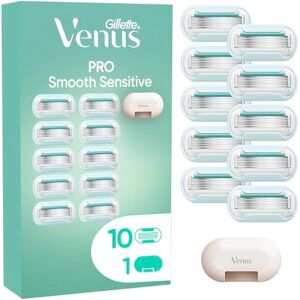 Gillette Pro Smooth Sensitive Women's Razor Blade Refills, Pack of 10, 5 blades for a longer-lasting smooth shave, Blade Cover Gillette Pro Smooth Sensitive Women's Razor Blade Refills, Pack of 10, 5 blades for a longer-lasting smooth shave, Blade Cover