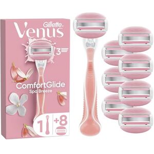 Gillette Comfortglide Spa Breeze Women's Razor- 8 Blades, 3 built-in blades for a smooth, close shave that lasts Gillette Comfortglide Spa Breeze Women's Razor- 8 Blades, 3 built-in blades for a smooth, close shave that lasts