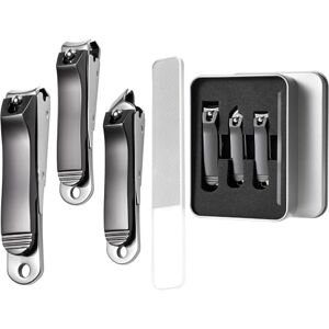 Vonsera Nail Clippers Set 4-in-1 Stainless Steel Professional Nail Scissors for Fingernails & Toenails with Collection Container, Anti-Splitter Design & Glass File, Ideal for Thick Nails & Ingrown Toenails Vonsera Nail Clippers Set 4-in-1 Stainless Steel Professional Nail Scissors for Fingernails & Toenails with Collection Container, Anti-Splitter Design & Glass File, Ideal for Thick Nails & Ingrown Toenails
