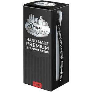 The Shave Factory Premium Straight Razor, Stainless Steel, Professional Barber Quality, Ergonomic Handle, For Single Edge Razor Blades, 12-Piece Set The Shave Factory Premium Straight Razor, Stainless Steel, Professional Barber Quality, Ergonomic Handle, For Single Edge Razor Blades, 12-Piece Set