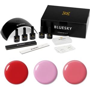 BLUESKY Gel Nail Polish Starter Kit Summer, with Professional 24W UV LED Lamp Dryer, 3 Polishes, Cleanser Wipes, Top and Base Coat, File Buffer, Number Of Items: 1, 50.0 millilitre BLUESKY Gel Nail Polish Starter Kit Summer, with Professional 24W UV LED Lamp Dryer, 3 Polishes, Cleanser Wipes, Top and Base Coat, File Buffer, Number Of Items: 1, 50.0 millilitre