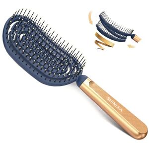 SHINLEA Spiral Detangle Hair Brush, Speed Dry Vented Detangling Brush for Wet&dry Hair, Massage Hairbrush with Flexible Soft Bristles for Curly, Straight, Women, Men, Kids SHINLEA Spiral Detangle Hair Brush, Speed Dry Vented Detangling Brush for Wet&dry Hair, Massage Hairbrush with Flexible Soft Bristles for Curly, Straight, Women, Men, Kids