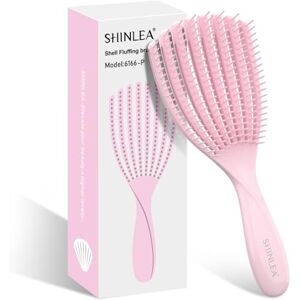 SHINLEA Detangler Brush for Curly Hair, Hairbrush for Wet Dry Thick Thin, Easily Comb Through Curl Hair and Reduces Breakage, Curly Brush for Women Men Kid (Pink) SHINLEA Detangler Brush for Curly Hair, Hairbrush for Wet Dry Thick Thin, Easily Comb Through Curl Hair and Reduces Breakage, Curly Brush for Women Men Kid (Pink)