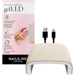 Nails Inc Nails.INC GelLED Portable LED Lamp, Cures in 30 Seconds, Nail Dryer for DIY Gel Nails, Easy Flash Cure Lamp, Automatic Sensor, Plug In USB Nail Light For Beginners, 5W, 1 Count Nails Inc Nails.INC GelLED Portable LED Lamp, Cures in 30 Seconds, Nail Dryer for DIY Gel Nails, Easy Flash Cure Lamp, Automatic Sensor, Plug In USB Nail Light For Beginners, 5W, 1 Count