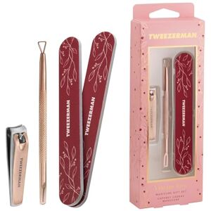 Tweezerman Vintage Rose Manicure Gift Set, Includes Nail Clippers, 2 Files & Dual-Ended Polish Remover Pushy (Pack of 4) Tweezerman Vintage Rose Manicure Gift Set, Includes Nail Clippers, 2 Files & Dual-Ended Polish Remover Pushy (Pack of 4)