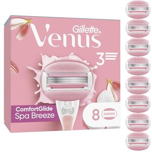 Gillette Comfortglide Spa Breeze Women's Razor Blade Refills, Pack of 8, 3 Built-in Blades for a Smooth, Close Shave That Lasts Gillette Comfortglide Spa Breeze Women's Razor Blade Refills, Pack of 8, 3 Built-in Blades for a Smooth, Close Shave That Lasts