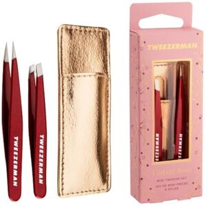Tweezerman Vintage Rose Mini Tweezers Set, Includes a Mini Pair of Slant & Point Tweezers, (Pack of 2) Tweezerman Vintage Rose Mini Tweezers Set, Includes a Mini Pair of Slant & Point Tweezers, (Pack of 2)