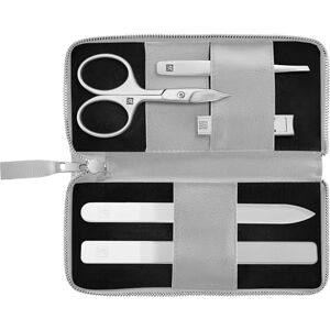 ZWILLING Manicure Pedicure Set 5-Piece Nail Scissors Nail Clippers Vegan Apple Leather Case Grey ZWILLING Manicure Pedicure Set 5-Piece Nail Scissors Nail Clippers Vegan Apple Leather Case Grey