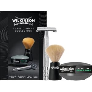 Wilkinson Sword Classic Shave Collection Christmas Gift Set for Men – Includes Double Edge Razor, Shave Brush & Soap – Mens Grooming Kit Wilkinson Sword Classic Shave Collection Christmas Gift Set for Men – Includes Double Edge Razor, Shave Brush & Soap – Mens Grooming Kit
