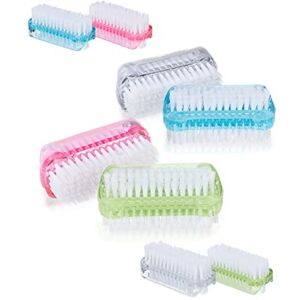 Relaxdays Nail Brush, Set of 8, Double-sided with Hard Bristles, Plastic, HxWxD: 3.5 x 8.5 x 3.5 cm, Bathroom, Colourful, Steel, 30 x 26 x 13.5 cm Relaxdays Nail Brush, Set of 8, Double-sided with Hard Bristles, Plastic, HxWxD: 3.5 x 8.5 x 3.5 cm, Bathroom, Colourful, Steel, 30 x 26 x 13.5 cm