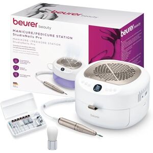 Beurer MP 200 StudioNails Pro Manicure/Pedicure Professional Station 3-in-1, Electric Nail Drill with UV/LED lamp & dust Extractor, Suitable for Gel and Acrylic Nails, 26,000 RPM, 9 attachments Beurer MP 200 StudioNails Pro Manicure/Pedicure Professional Station 3-in-1, Electric Nail Drill with UV/LED lamp & dust Extractor, Suitable for Gel and Acrylic Nails, 26,000 RPM, 9 attachments