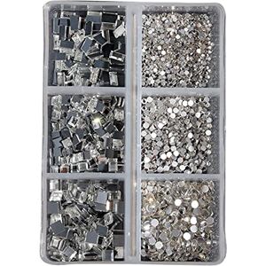 xbiez 6 Grids Flat Back Diamond Nail Parts Nail Accessories Rhinestones For Manicure Round Crystal Stones Nail Decorations Nail Art Rhinestones Kit Flatback Crystals xbiez 6 Grids Flat Back Diamond Nail Parts Nail Accessories Rhinestones For Manicure Round Crystal Stones Nail Decorations Nail Art Rhinestones Kit Flatback Crystals