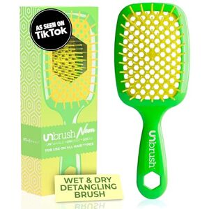 FHI Heat UNbrush Detangling Brush for Pain-Free Brushing on All Wet or Dry Hair Types — Durable DuoFlex Anti-Static Bristles, Lightweight Handle, Vented Hair Brush FHI Heat UNbrush Detangling Brush for Pain-Free Brushing on All Wet or Dry Hair Types — Durable DuoFlex Anti-Static Bristles, Lightweight Handle, Vented Hair Brush