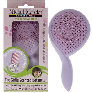 Michel Mercier The Girlie Scented Detangler Brush Painless Kids Hair Brush for Healthy, Shiny Hair Normal Hair Marshmallow Purple 1 pc Michel Mercier The Girlie Scented Detangler Brush Painless Kids Hair Brush for Healthy, Shiny Hair Normal Hair Marshmallow Purple 1 pc