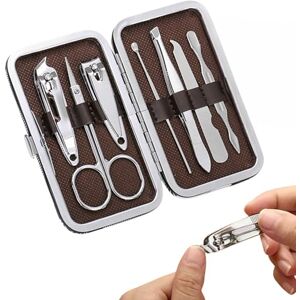 PARENCE . Set of 7 Manicure and Pedicure Tools with Storage Box (11 x 6.5 x 1.5 cm) Versatile, Universal, Hand and Foot Care Kit 7 Pieces PARENCE . Set of 7 Manicure and Pedicure Tools with Storage Box (11 x 6.5 x 1.5 cm) Versatile, Universal, Hand and Foot Care Kit 7 Pieces