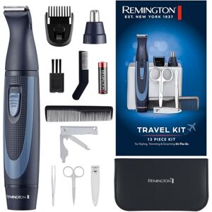 Remington Hygiene Travel Kit with Case (13 Pieces for Hair, Manicure, Pedicure etc., Beard Trimmer, Ear Hair, Facial Hair & Eyebrow Trimmer, Nail Clipper, Scissors, Tweezers, 2 Combs etc.) NE3890 Remington Hygiene Travel Kit with Case (13 Pieces for Hair, Manicure, Pedicure etc., Beard Trimmer, Ear Hair, Facial Hair & Eyebrow Trimmer, Nail Clipper, Scissors, Tweezers, 2 Combs etc.) NE3890