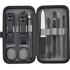 Sunfiner Manicure Pedicure Set Nail Clippers, 9 in 1 Stainless Steel Professional Pedicure Kit for Women Men Friends Parents Grey, ZJJTZ-KS03-01 Sunfiner Manicure Pedicure Set Nail Clippers, 9 in 1 Stainless Steel Professional Pedicure Kit for Women Men Friends Parents Grey, ZJJTZ-KS03-01