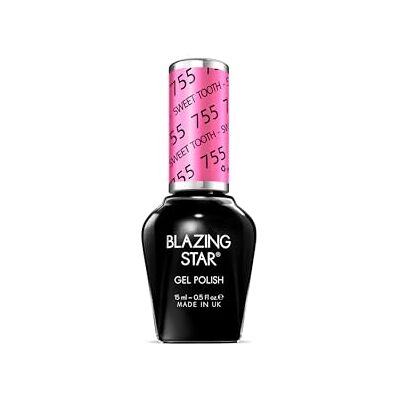 BLAZINGSTAR 755 Sweet Tooth 15 ml Soak Off Gel Nail Polish BLAZINGSTAR 755 Sweet Tooth 15 ml Soak Off Gel Nail Polish