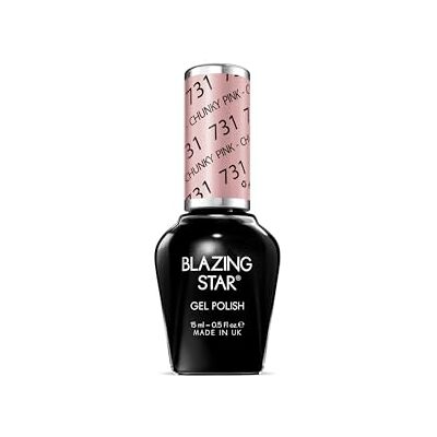 BLAZINGSTAR 731 Chunky Pink 15 ml Soak Off Gel Nail Polish BLAZINGSTAR 731 Chunky Pink 15 ml Soak Off Gel Nail Polish