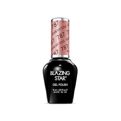 BLAZINGSTAR 787 Bare My Soul 15 ml Soak Off Gel Nail Polish BLAZINGSTAR 787 Bare My Soul 15 ml Soak Off Gel Nail Polish