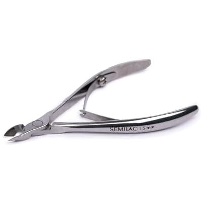 Semilac Professional Cuticle Remover with Precise 5 mm Blades Surgical Stainless Steel Cuticle Nippers Ideal Nail Scissors Handy and Comfortable to Use Semilac Professional Cuticle Remover with Precise 5 mm Blades Surgical Stainless Steel Cuticle Nippers Ideal Nail Scissors Handy and Comfortable to Use