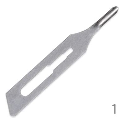 BlueFarm BLUE FARM Sterile disposable gouge blades n° 1, 37.440.01/50 BlueFarm BLUE FARM Sterile disposable gouge blades n° 1, 37.440.01/50