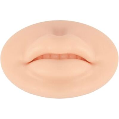 YIXANNX Nude Open Mouth Lips Practice Silicone Skin Permanent Elastic Template Training Aiding Tool Beginner Experienced YIXANNX Nude Open Mouth Lips Practice Silicone Skin Permanent Elastic Template Training Aiding Tool Beginner Experienced