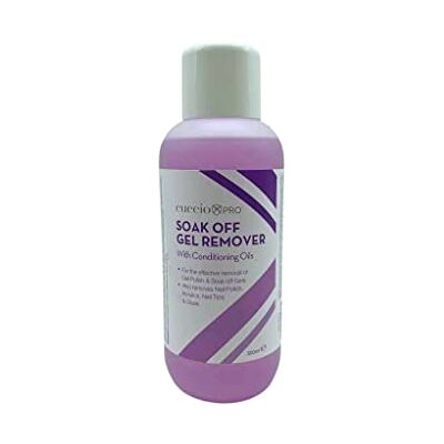 Cuccio Soak Off Gel Remover with Conditioning Oils 500ml, Purple Cuccio Soak Off Gel Remover with Conditioning Oils 500ml, Purple
