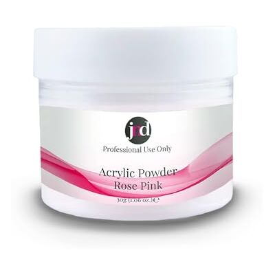 JND Acrylic Powder Professional Salon Quality Acrylic Nails Extension Nail Art (Rose Pink, 30g) JND Acrylic Powder Professional Salon Quality Acrylic Nails Extension Nail Art (Rose Pink, 30g)