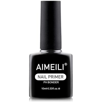 AIMEILI Nail Primer for UV Gel Nails and Acrylic Powder, 10ml No Cure Nail Prep Bonder, Strong Gel Polish Adhesion, Prevents Lifting & Peeling AIMEILI Nail Primer for UV Gel Nails and Acrylic Powder, 10ml No Cure Nail Prep Bonder, Strong Gel Polish Adhesion, Prevents Lifting & Peeling