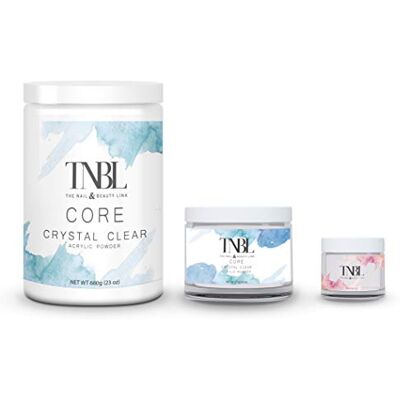 TNBL CORE POWDER ACRYLIC SYSTEM **SELECT YOUR COLOUR AND SIZE** (4oz, Crystal Clear) TNBL CORE POWDER ACRYLIC SYSTEM **SELECT YOUR COLOUR AND SIZE** (4oz, Crystal Clear)