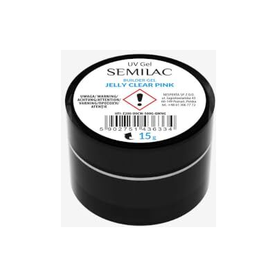 Semilac Builder Gel Hard for Nails Clear 15g Nail Extensions and Repair Semilac Builder Gel Hard for Nails Clear 15g Nail Extensions and Repair