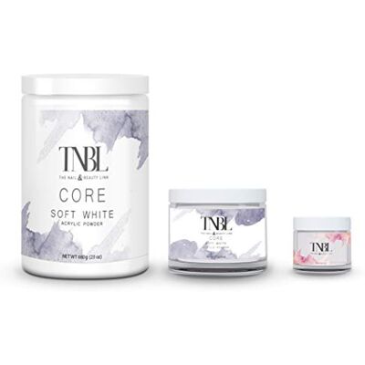 TNBL CORE POWDER ACRYLIC SYSTEM **SELECT YOUR COLOUR AND SIZE** (4oz, Soft White) TNBL CORE POWDER ACRYLIC SYSTEM **SELECT YOUR COLOUR AND SIZE** (4oz, Soft White)