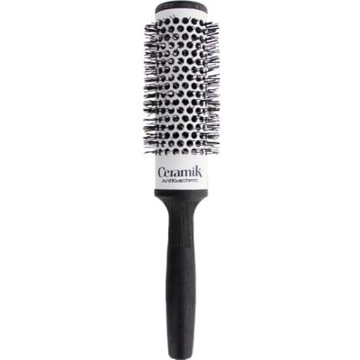 Tek Brand Ceramic Antibacterial Round Hair Brush - 36mm - Hair Type Tek Brand Ceramic Antibacterial Round Hair Brush - 36mm - Hair Type