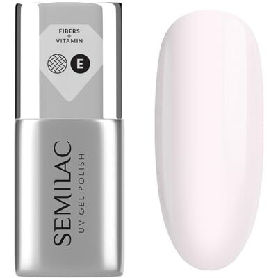 Semilac UV Nail Polish Base Coat Dream Long 7 ml With Fibres & Vitamin E For Nail Extension & Strengthening Pink Builder Gel Against Nail Biting & Brittle Nails Semilac UV Nail Polish Base Coat Dream Long 7 ml With Fibres & Vitamin E For Nail Extension & Strengthening Pink Builder Gel Against Nail Biting & Brittle Nails