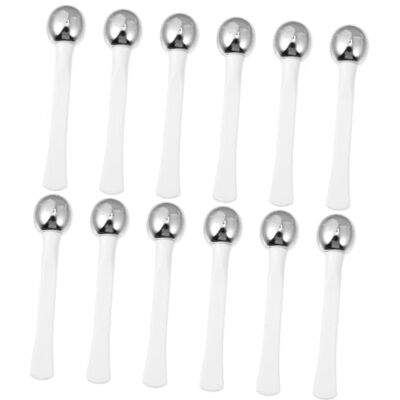 ZCJ Eye Cream Applicator Roller Ball Set Metal Eye Massager for Puffiness (White, 2PACK) ZCJ Eye Cream Applicator Roller Ball Set Metal Eye Massager for Puffiness (White, 2PACK)