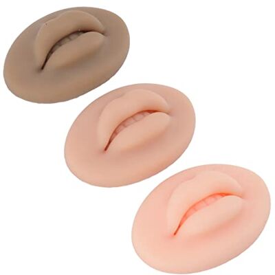 Generic 3 Pieces PMU Practice Lips, Silicone Lips Display Piercing Body Bit for Lip Blush Lip Liner Mapping Generic 3 Pieces PMU Practice Lips, Silicone Lips Display Piercing Body Bit for Lip Blush Lip Liner Mapping
