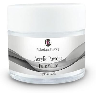 JND Acrylic Powder Professional Salon Quality Acrylic Nails Extension Nail Art (Pure White, 12 g) JND Acrylic Powder Professional Salon Quality Acrylic Nails Extension Nail Art (Pure White, 12 g)
