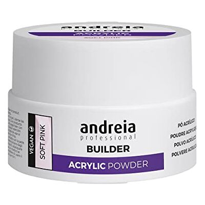 Andreia Professional Acrylic Builder Powder for Nail Extensions Self Levelling, Durable, Long Lasting Salon Quality Soft Pink 20g Andreia Professional Acrylic Builder Powder for Nail Extensions Self Levelling, Durable, Long Lasting Salon Quality Soft Pink 20g