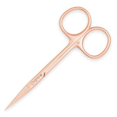 GRIP Precision Scissors Rose Gold R5 Stainless Steel for Brows & Nails GRIP Precision Scissors Rose Gold R5 Stainless Steel for Brows & Nails