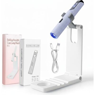 Romon UV Lamp for Gel Nails, USB Rechargeable and Portable, 3 W Mini UV Lamp for Nails, UV LED Lamp for Gel Nails with Stand, 20/60 Timer, for Home Salon Nail Dryer, Purple Romon UV Lamp for Gel Nails, USB Rechargeable and Portable, 3 W Mini UV Lamp for Nails, UV LED Lamp for Gel Nails with Stand, 20/60 Timer, for Home Salon Nail Dryer, Purple