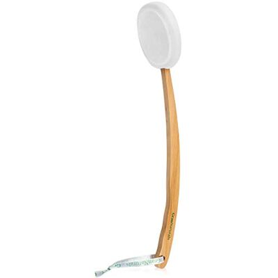 GranNaturals Lotion Applicator for your Back, Legs, Feet Long Curved Easy Reach Wooden Handle Body Brush for Suntan, Sunless Self Tanning, Skin Cream, Acne, Body Wash Men and Women GranNaturals Lotion Applicator for your Back, Legs, Feet Long Curved Easy Reach Wooden Handle Body Brush for Suntan, Sunless Self Tanning, Skin Cream, Acne, Body Wash Men and Women