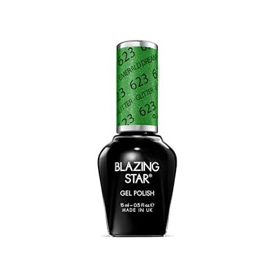 BLAZINGSTAR 623 Emerald Dream 15 ml Soak Off Gel Nail Polish BLAZINGSTAR 623 Emerald Dream 15 ml Soak Off Gel Nail Polish