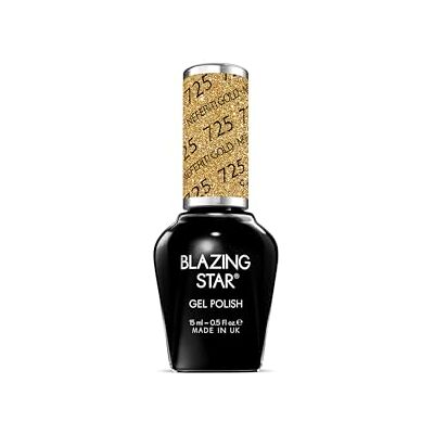 BLAZINGSTAR 725 Neferiti Gold 15 ml Soak Off Gel Nail Polish BLAZINGSTAR 725 Neferiti Gold 15 ml Soak Off Gel Nail Polish