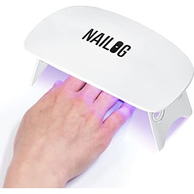 NAILOG UV LED Nail Lamp, Mini 6W UV Light with USB Cable, Portable Nail Dryer Light for Gel Nails Polish Manicure, Handheld Nail UV Lamp for Curing NAILOG UV LED Nail Lamp, Mini 6W UV Light with USB Cable, Portable Nail Dryer Light for Gel Nails Polish Manicure, Handheld Nail UV Lamp for Curing